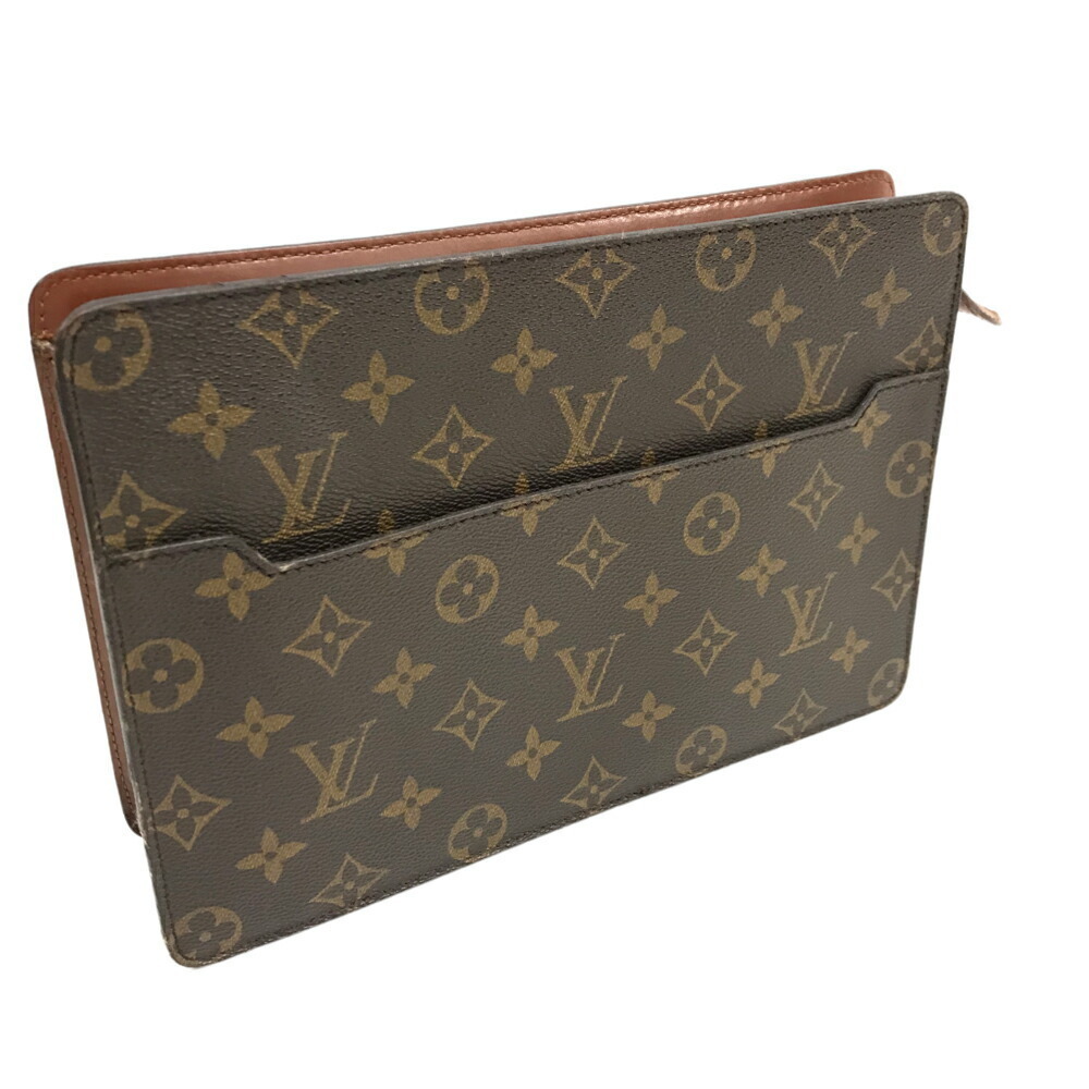 Louis Vuitton Pochette Homme Shoulder Bag Notebook Leather Brown